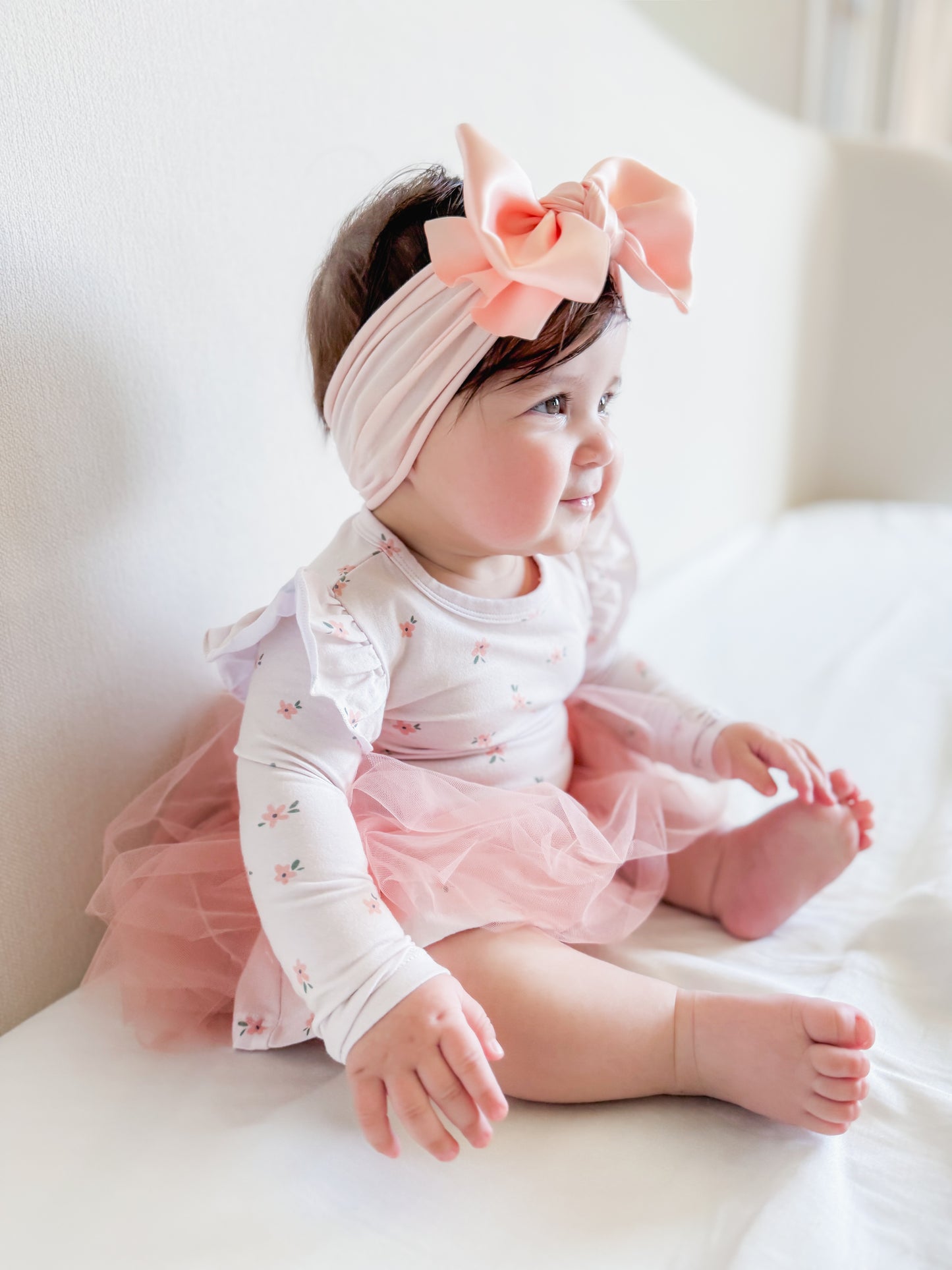 Tulle Bodysuit Romper - Aubrey Floral