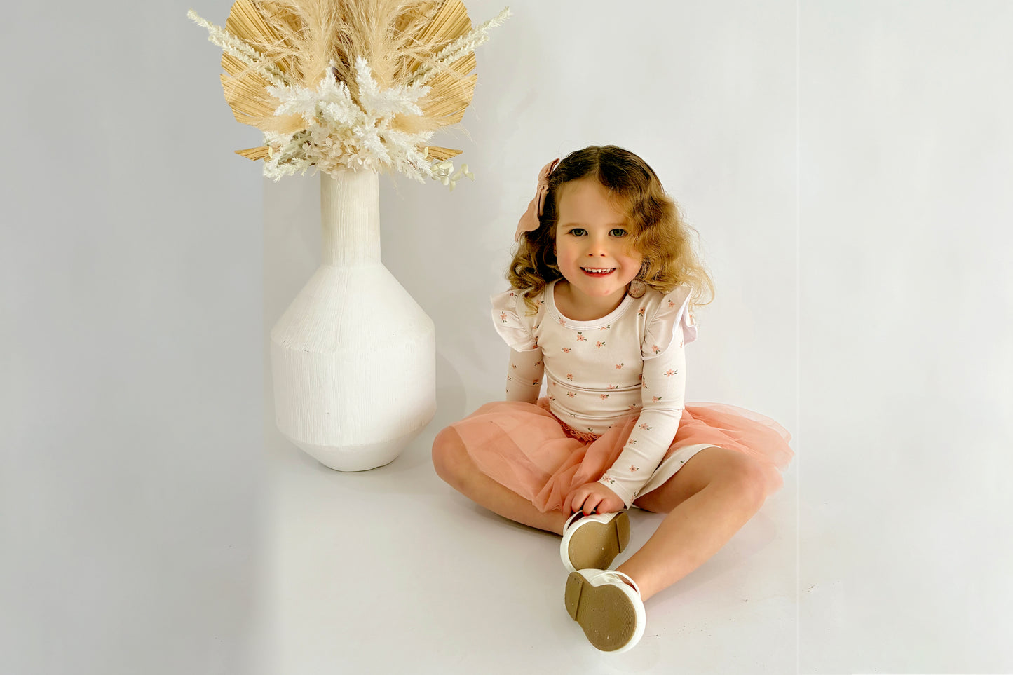 Tulle Bodysuit Romper - Aubrey Floral